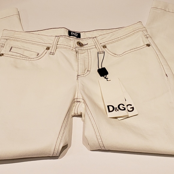 Dolce & Gabbana D&G Ivory Capri Jeans - Picture 4 of 7